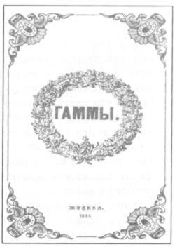 Титульный лист сборника Я. П. Полонского «Гаммы»